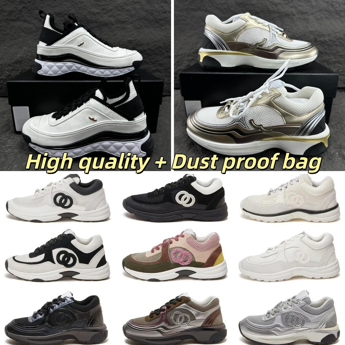 cc shoes High quality designer shoes womens shoes mens shoes trainers sneakers casual outdoor shoes sports shoes platform sneaker luxury shoes famous classic sh
