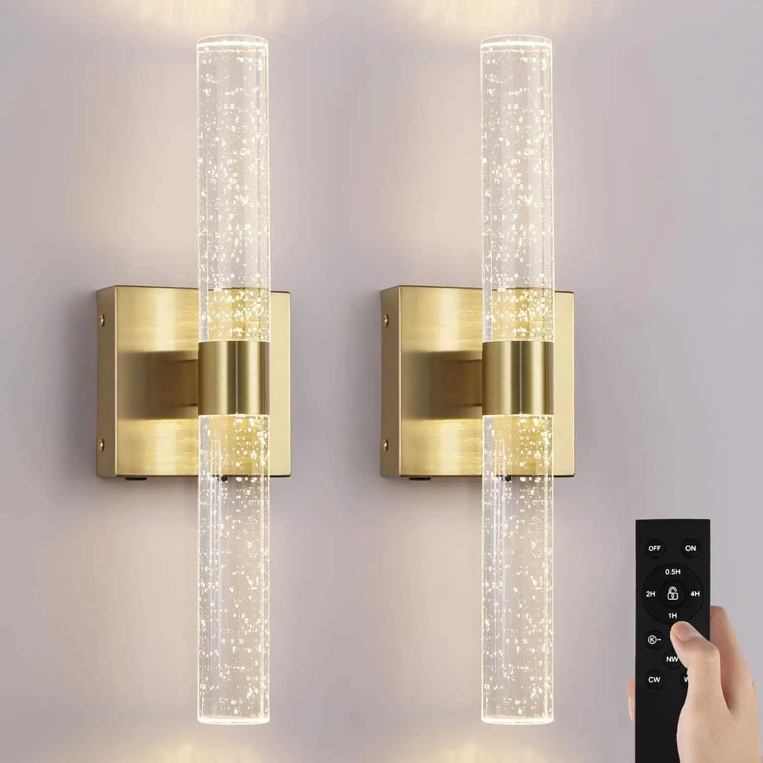 Nordic Luxury Wall Lamp Rechargeable LED Acrylic Modern Sconce for Bedroom Living Room Decor C251124