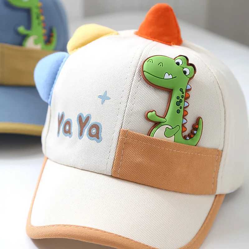 Baby Baseball Cap Cartoon Dinosaur Sun Hat Dinosaur Duck Tongue Cap Spring and Summer Outdoor Adjustable Sun Hat 2025 New Z251029