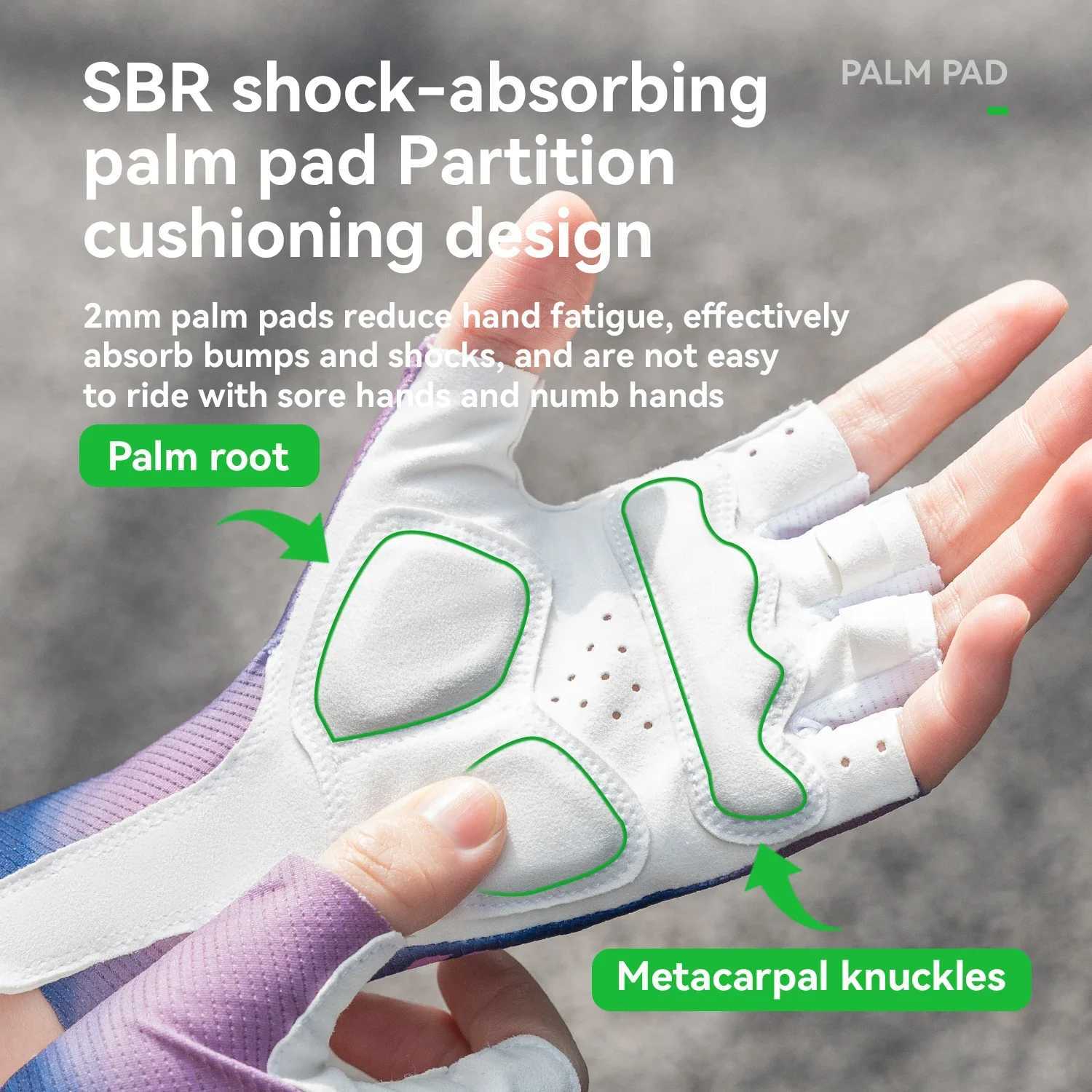 ROCKBROS Summer Half Finger Cycling Gloves Gel Padding Breathable Shock Absorbing Cycling Accessories Pro Cycling Gloves J2509221