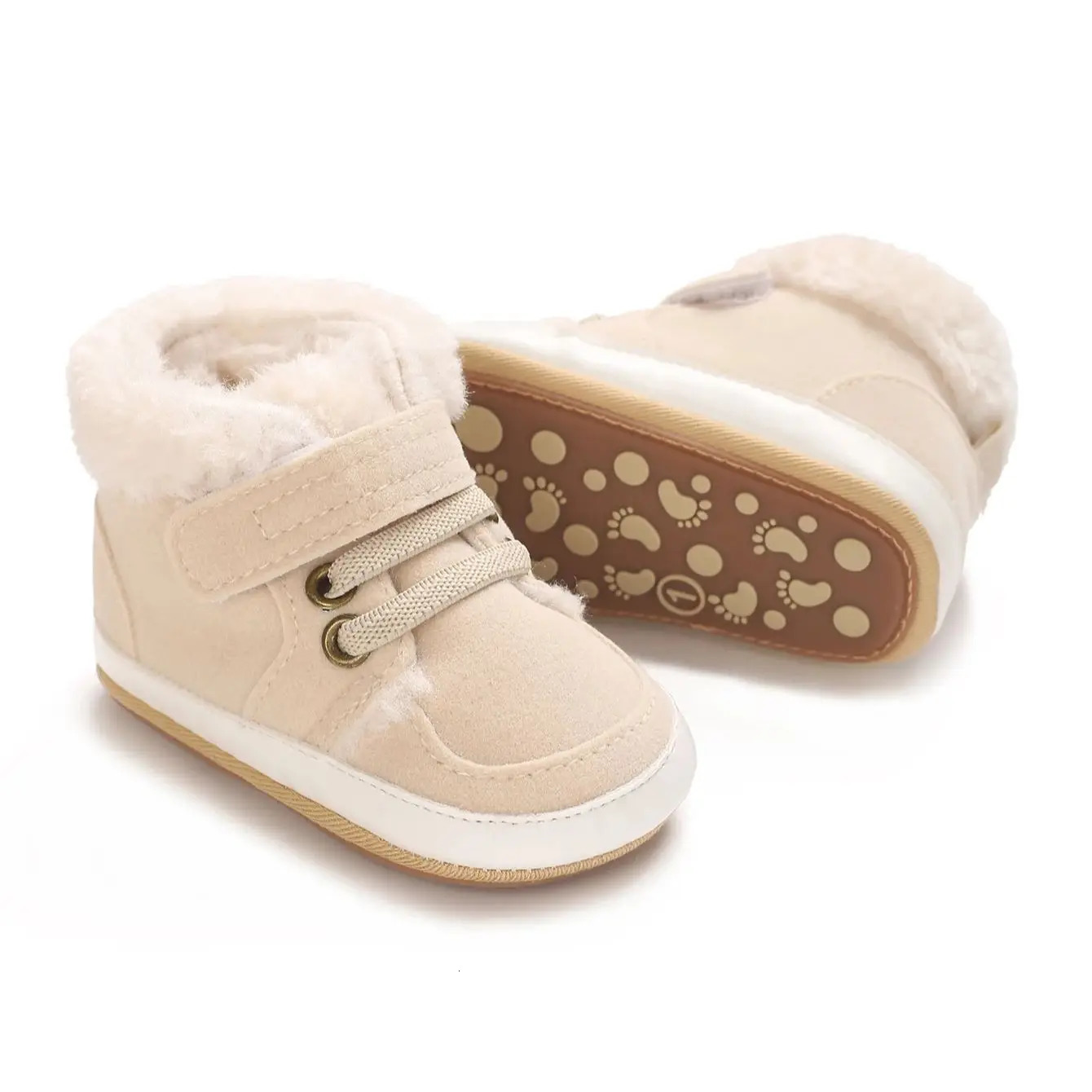 Baby Winter Boots Soft Cotton Snow Shoes for Toddlers Warm First Walkers 024M Solid Color n 251022
