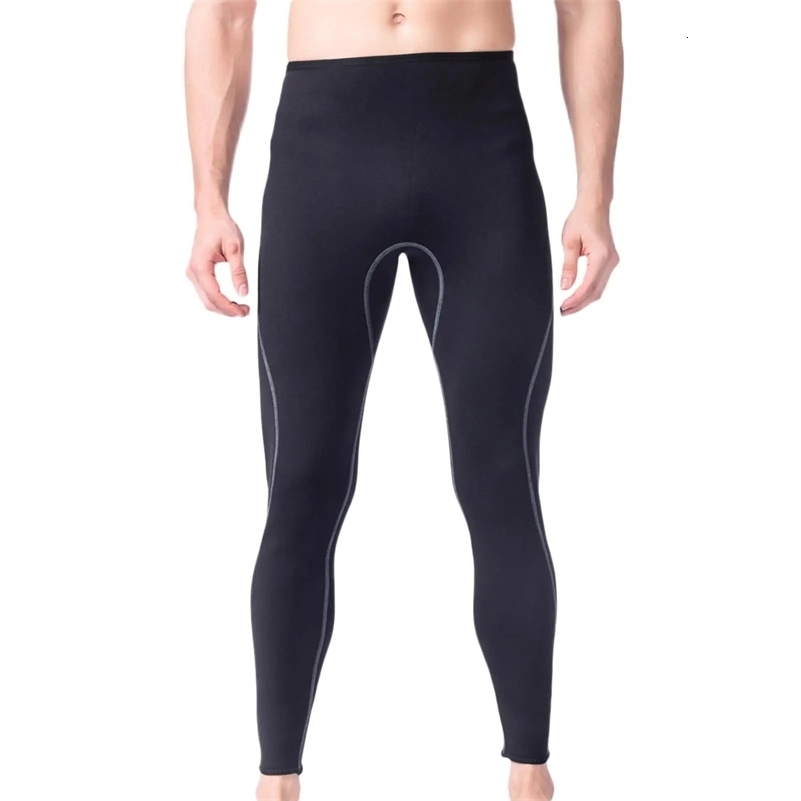 Mens 3mm Black Neoprene Wetsuit Pants Scuba Diving Snorkeling Surfing Swimming Warm Trousers Leggings TightsFullBodys 240507