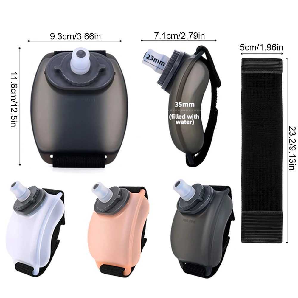 1PCS Wrist Water Bottle Wearable HandsFree Silicone 200 ml Running Water Bottle Portable Cycling Marathon Rock Climbing Sport J250923