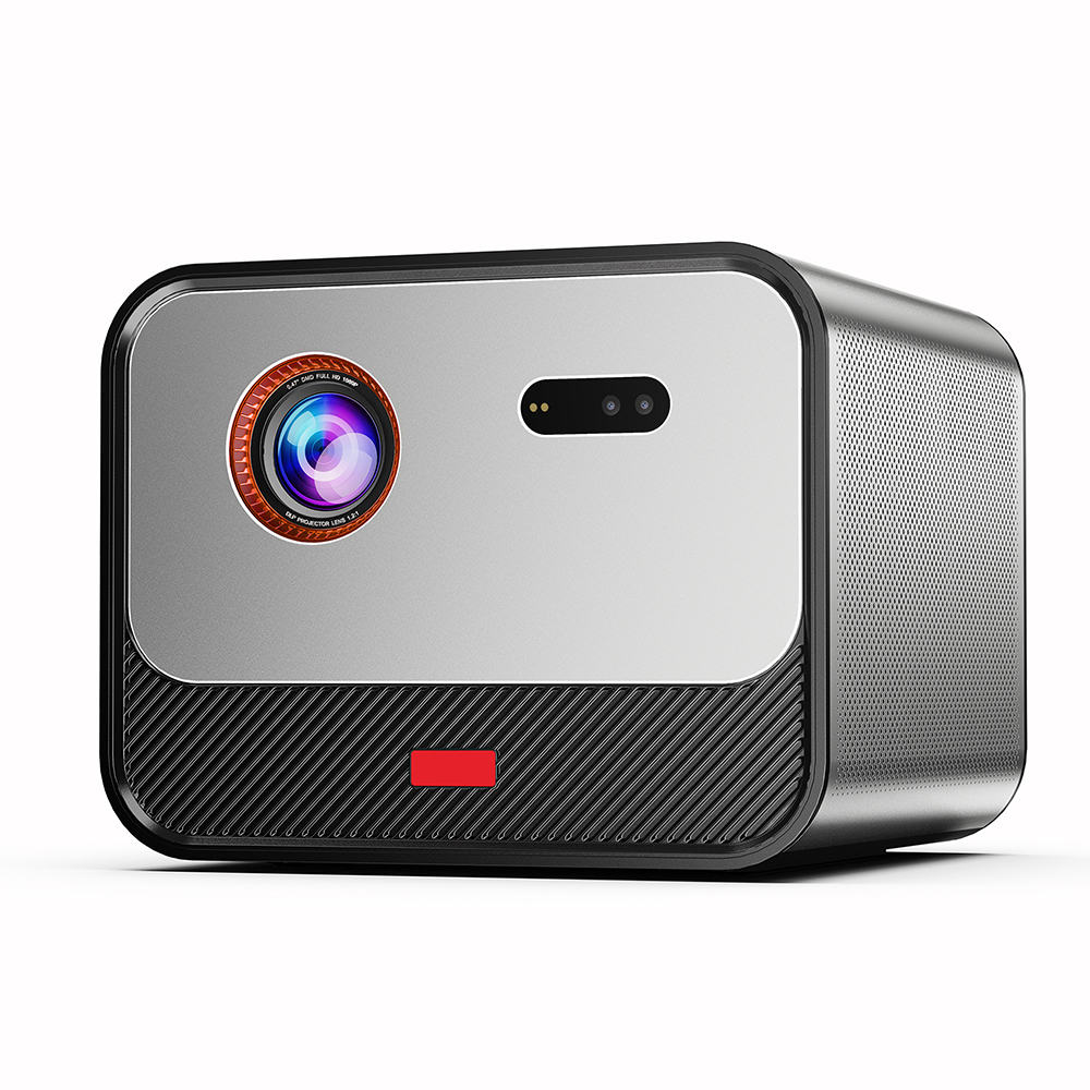 2025 Portable Projector 1600 ANSI 1920*1080P 2+32GB Android 11.0 BT 5.0 With 2.4/5G WiFi6 Round Design Movie Projector 60"- 300" Screen, PK 