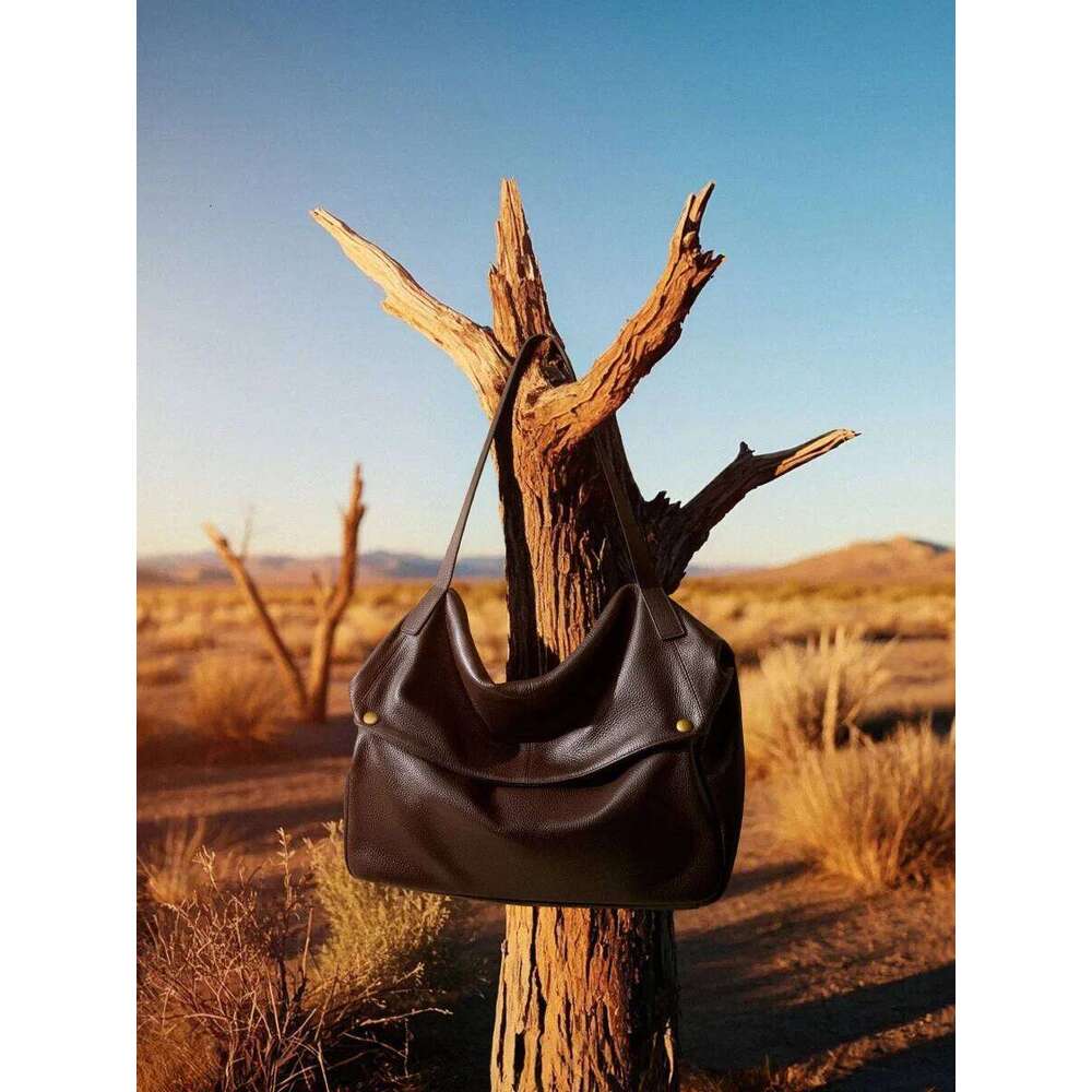 Genuine Large Capacity Women Shoulder Handbag Europe Style Soft Cow Leather Bag Simple Casual Women's Bag Tote Suotong0917