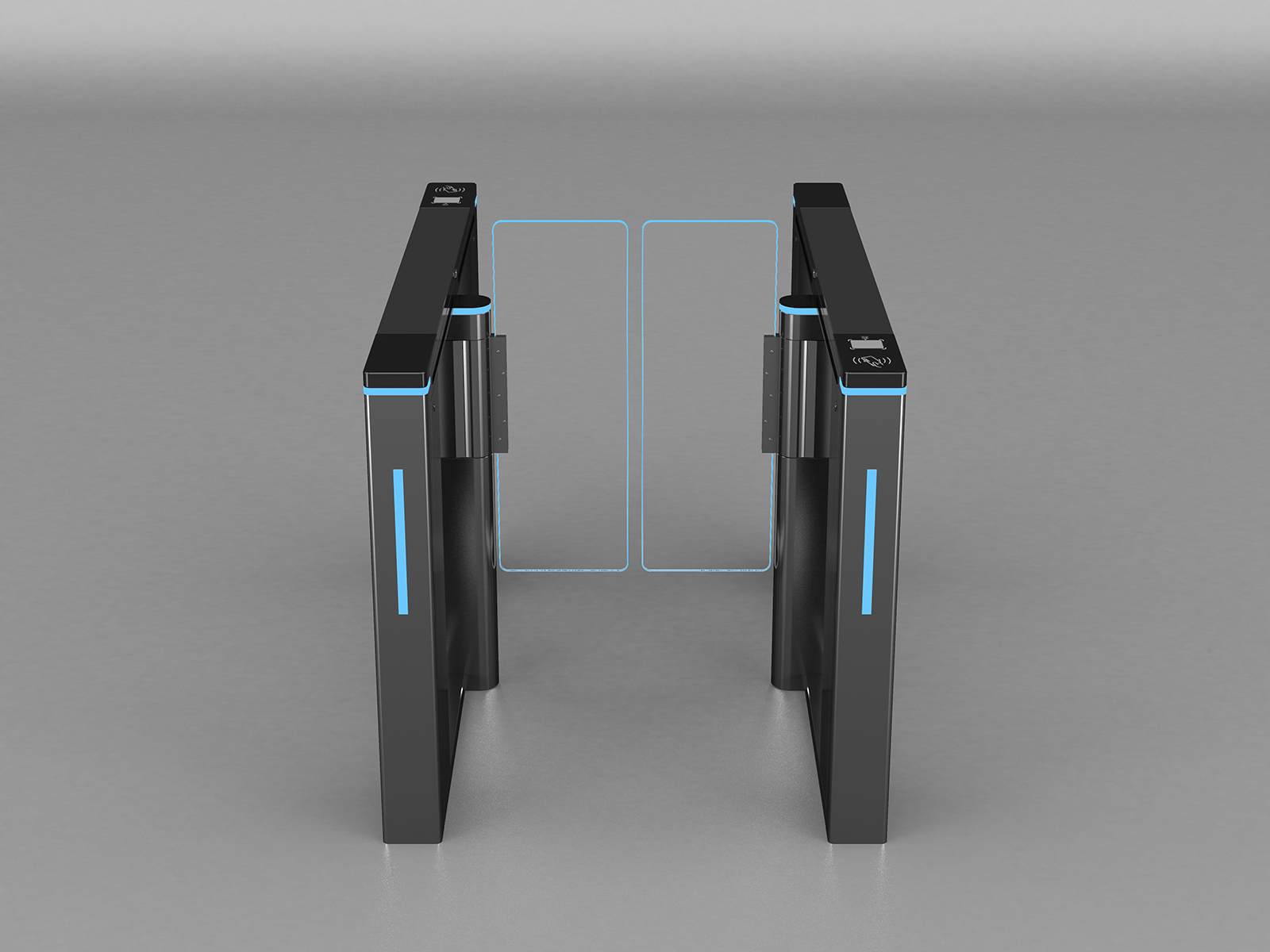 Intelligent Pedestrian Access Gate - Brushless Motor Optional, Anti-Crossing & Anti-Climb, Fast Passage Speed Gate for Public Areas-NO02