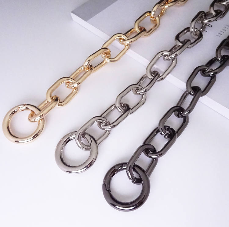 Purse Chain Strap O Shape DIY Metal Chain Cross body Chain Handbag Replacement Strap for Purse Accessories 250901