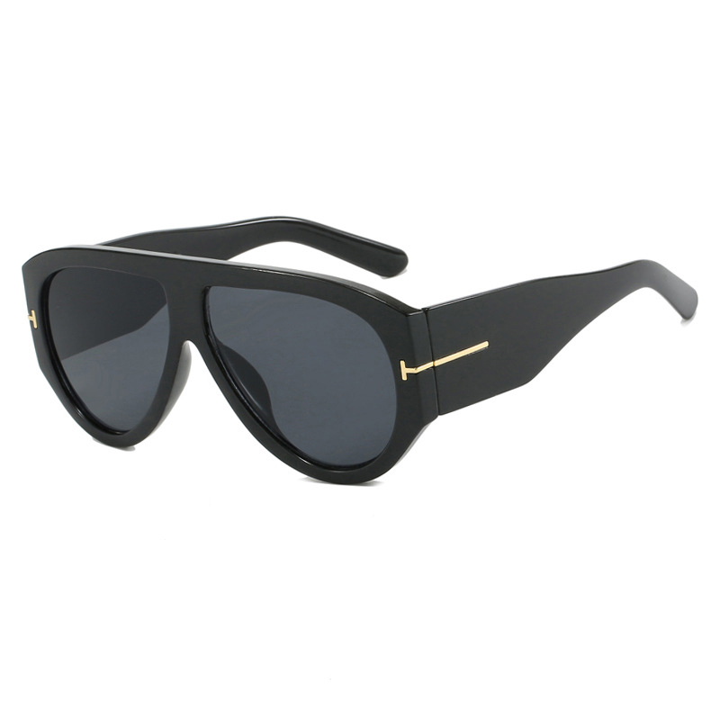 T-shaped large frame sunglasses pilot 2025 new toad fashion cross-border sunglasses personality women's sunglasses