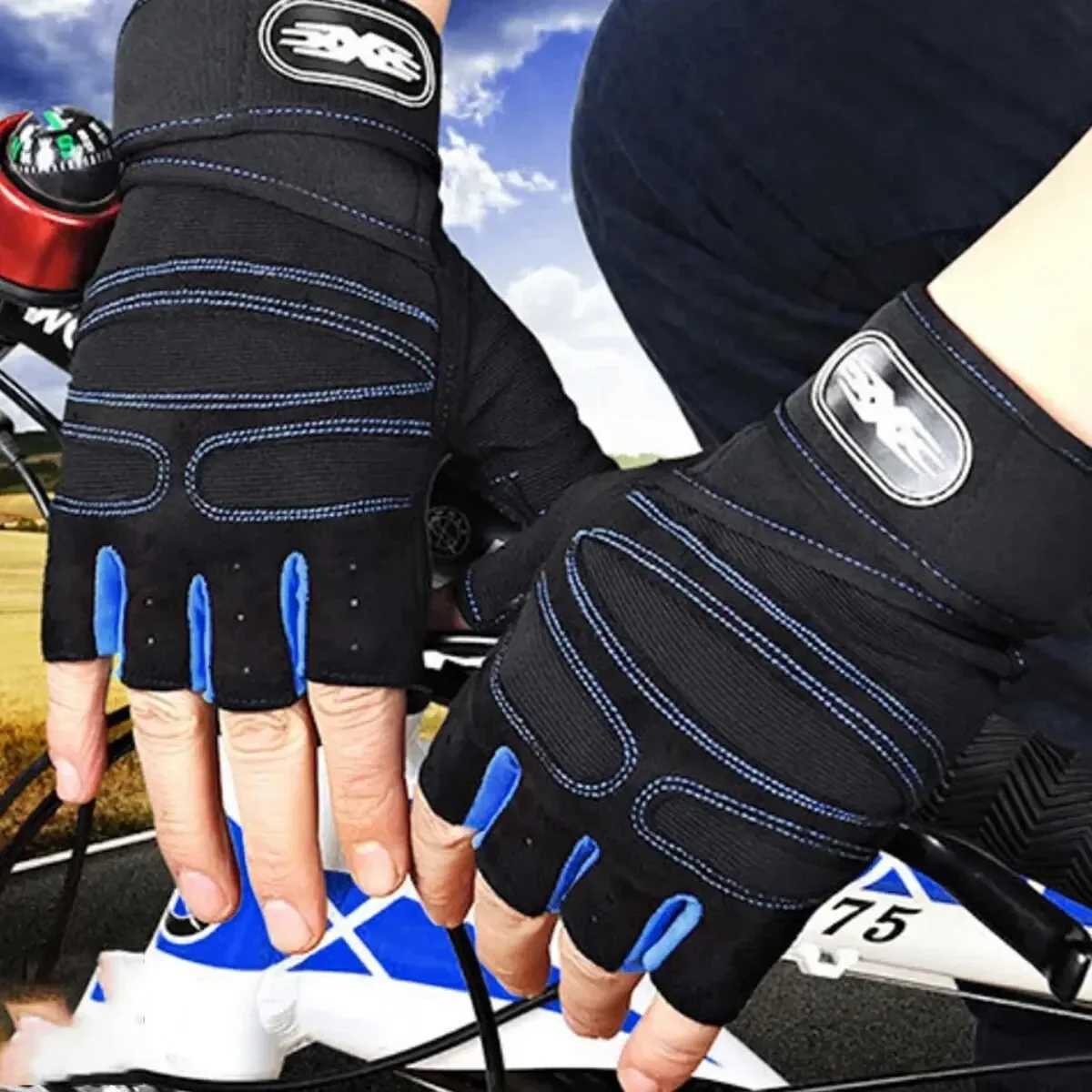 Gym Gloves for Men Women Fitness Weight Lifting Wristband Gloves Body Building Training Sports Exercise Cycling Glove Shockproof J2509221