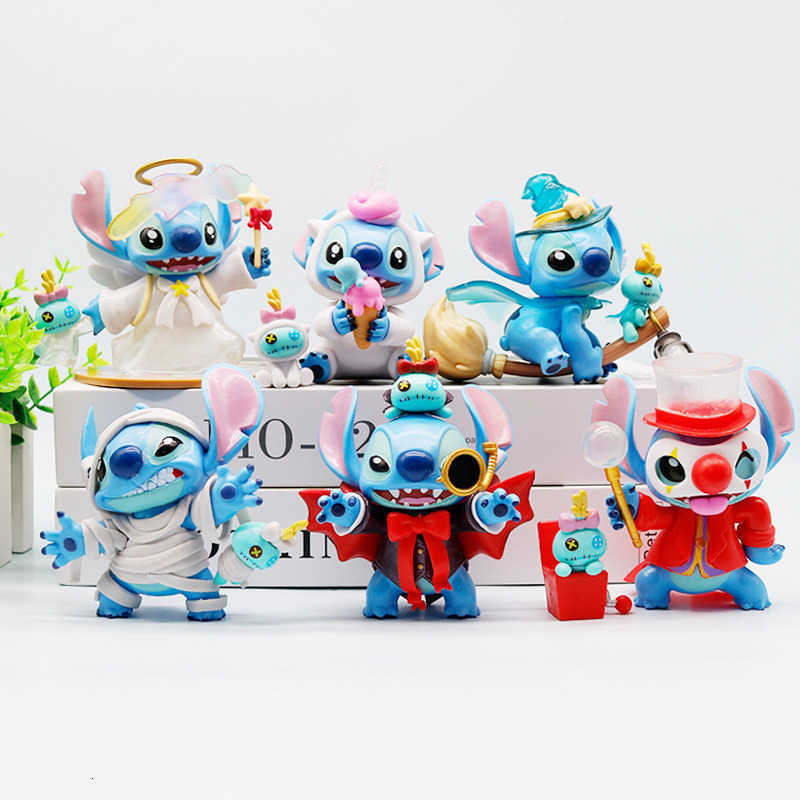 Disney Cosplay Starship Baby Sticker Doll, Funny Sticker Character Model Figurine, Blind Box for Desktop or Car Decoration
