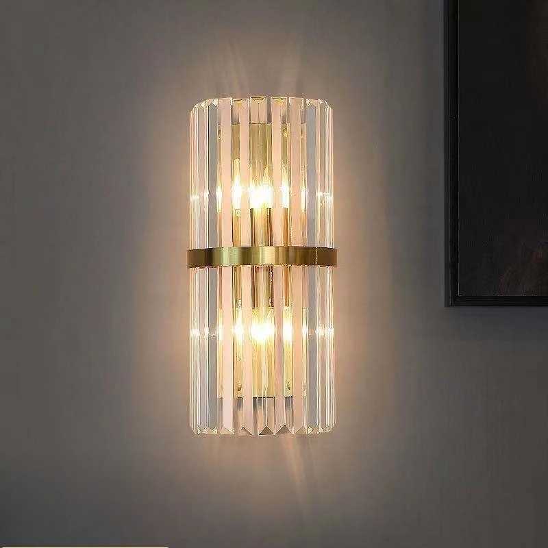 Nordic Luxury Crystal Wall Lamp Creative Sconce for Bedroom Hallway Living Room Decor C251124