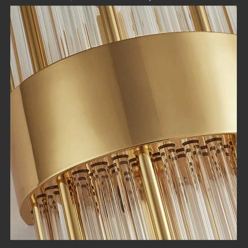 Nordic Luxury Wall Lamp Stainless Steel Black Gold LED Wall Lamp Living Room Stairs Bedroom Bedside Room Decor Lighting Fixtures C251124