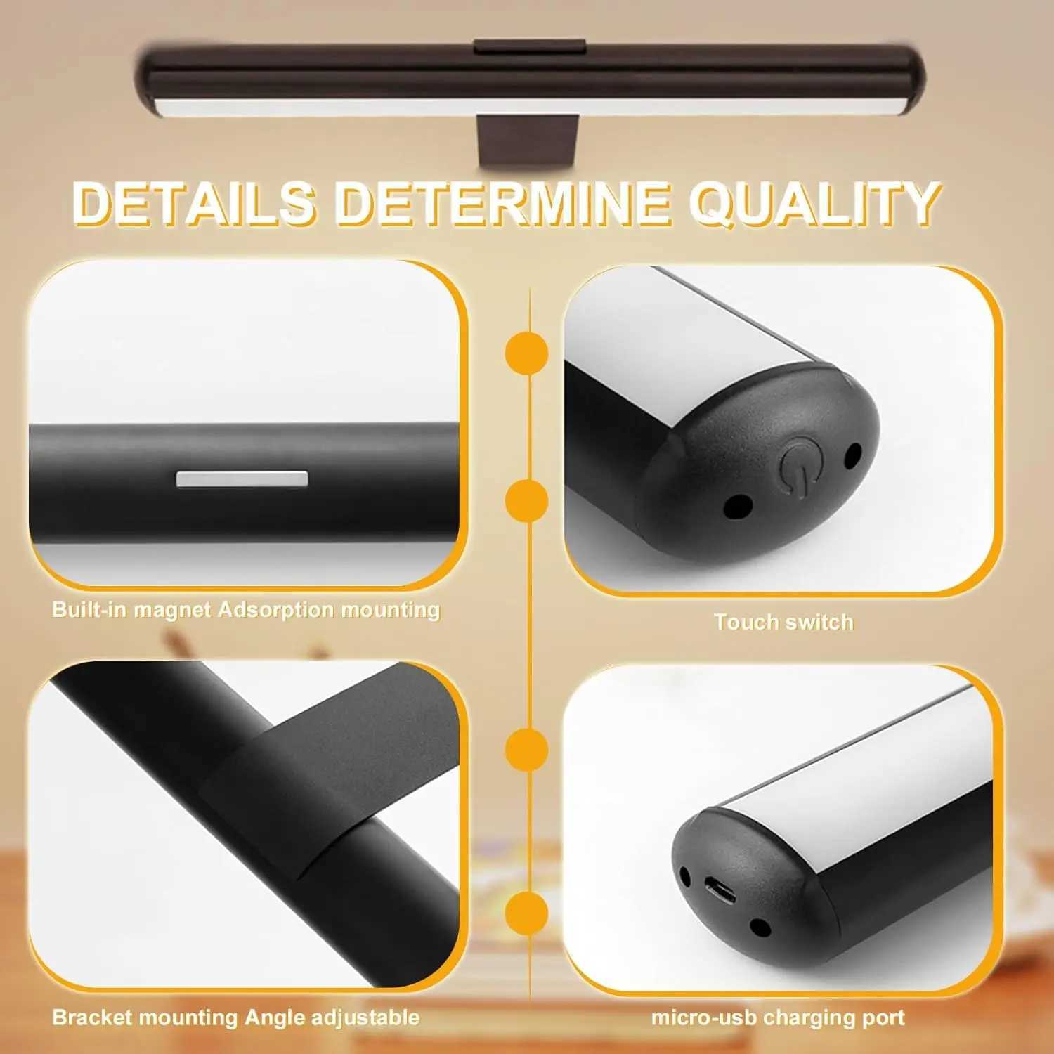 Wireless Remote Control Wall Lamp Rechargeable Battery Operated Living Room Wall Sconces Painting Picture Gallery Mural Light C251124