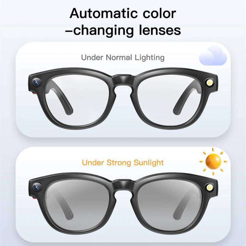 LIGE Smart 800W HD Camera Video Recording Glass Bluetooth Call 290Mah Battery Voice Assistant AI Glasses For Android Ios