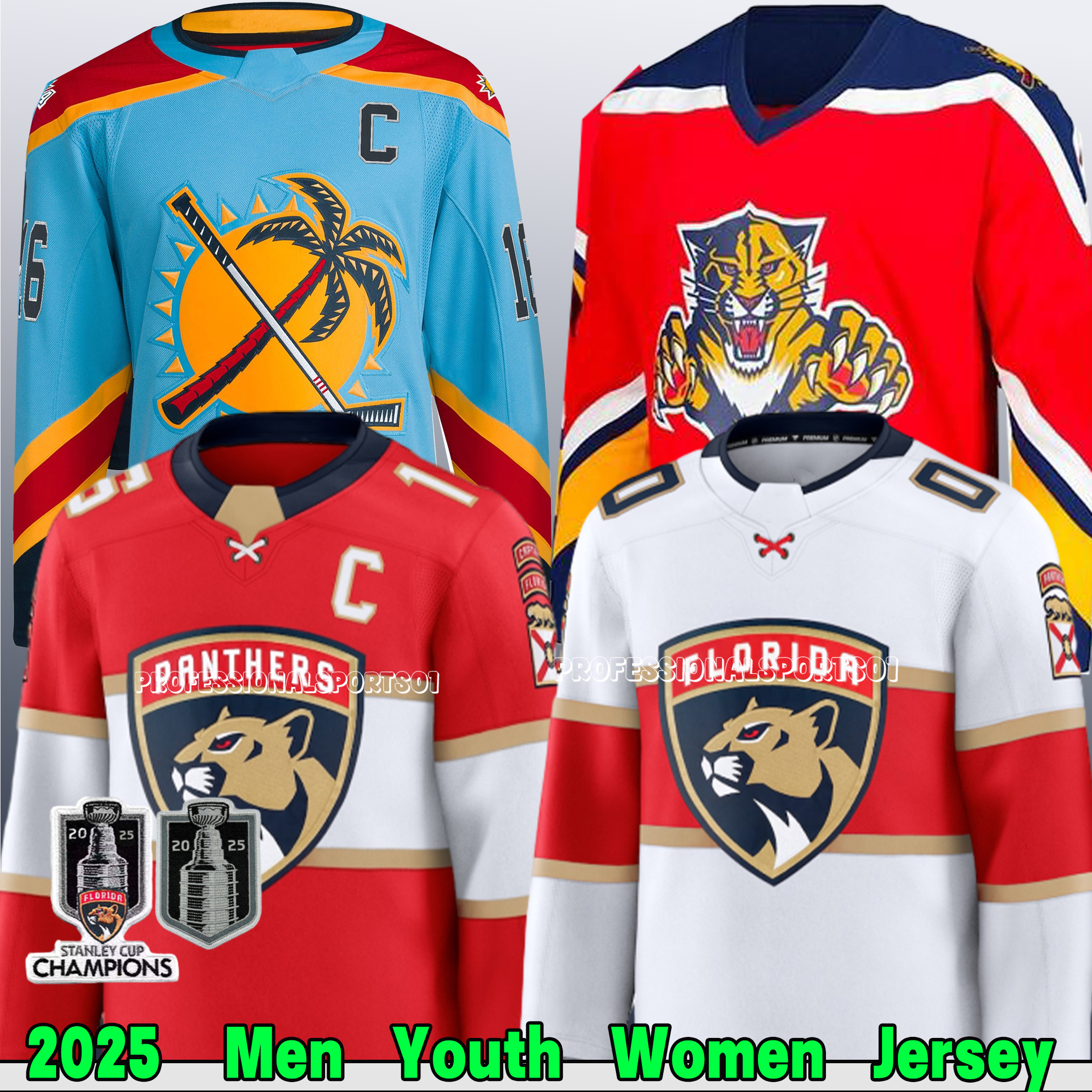 floridas Hockey Jerseys panthers jersey #16 Aleksander Barkov #19 Matthew Tkachuk #13 Sam Reinhart Mens Youth Womens jersey 2025 2026