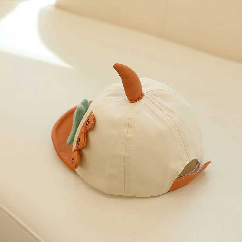 Hello Dinosaur Baby Peaked Hat Cute Cartoon Kids Duck Tongue Hat Boys Girls Short Brim Baseball Hats Children Sunshade Visors Z251029