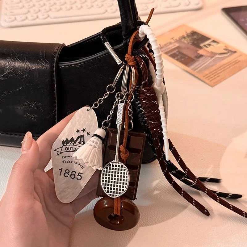2025 New Premium Bag Badminton Pendant Alkali Water Bread Chocolate Hand Rope Hanging Rope Bag Hanging Keychain Accessories D250923