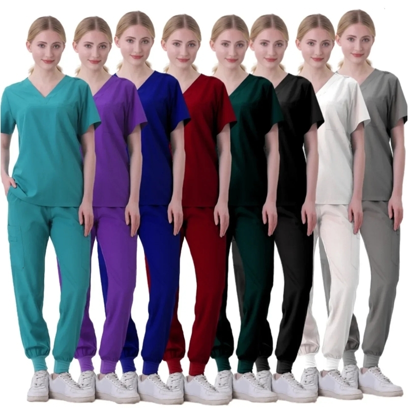 Wholesale Operating Room Uniform Scrubs Hospital Working Scrubs Set Supplies Nurse Dental Surgery Suit Workwear 240715