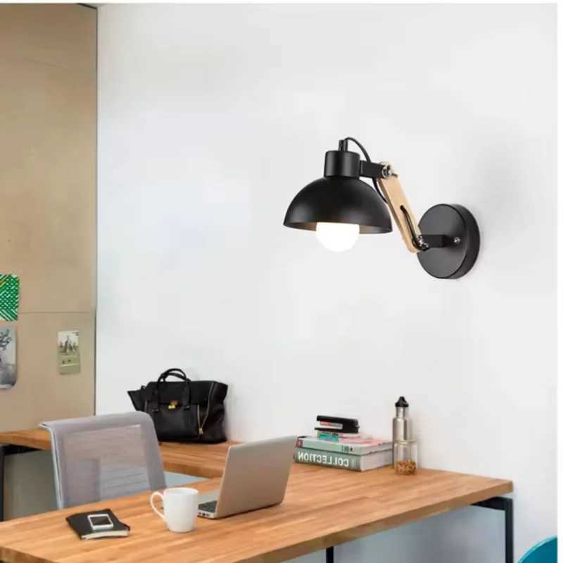 Minimalist Bedside LED Adjustable Wall Lamp for Bedroom Living Room Study Practical Home Lighting Decoration Reading Light C251124