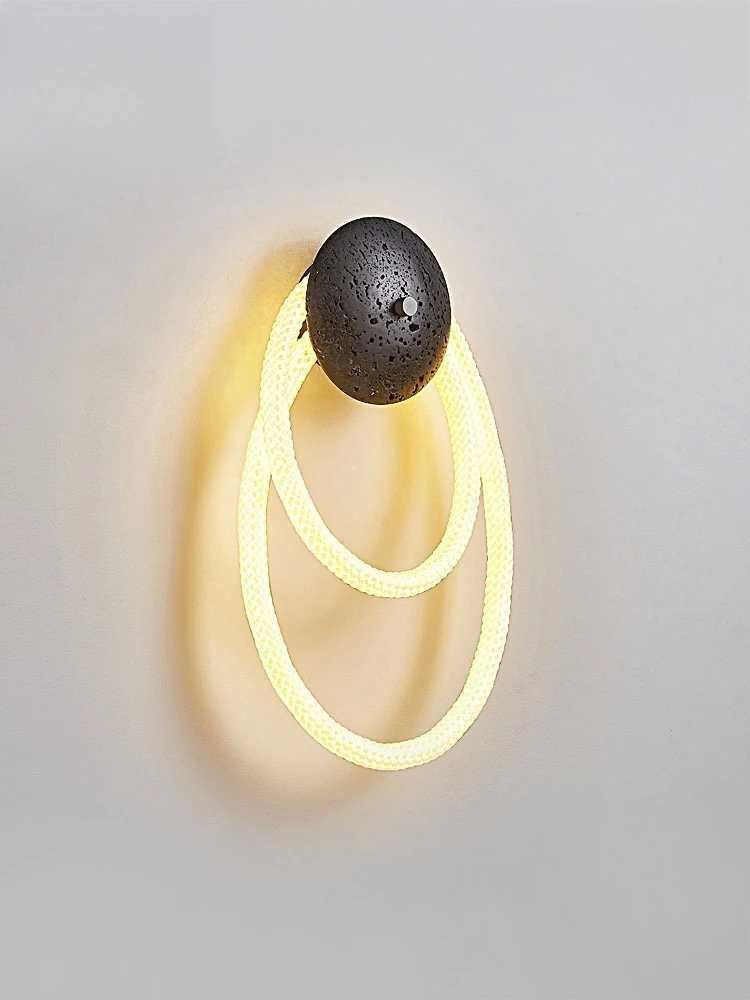 Postmodern WabiSabi Wall Lamp Nordic Bedside Sconce for Bedroom Entryway Living Room Creative Ambiance Hotel Decor C251124