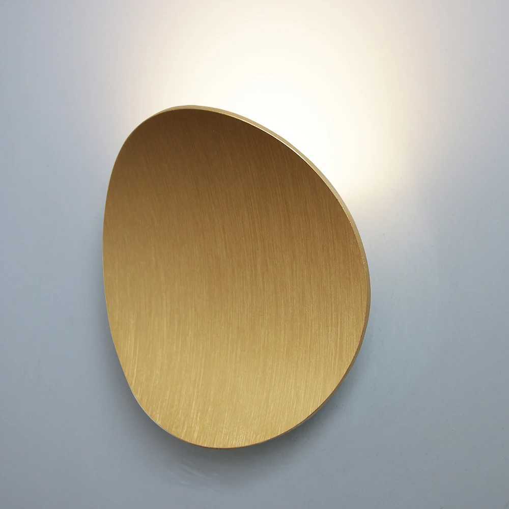 LED Indoor Wall Lamps Modern Simple Aluminum Wall Lamp Bedroom and Living Room Lighting Black White Gold Wall Lamp Light Fixture C251124