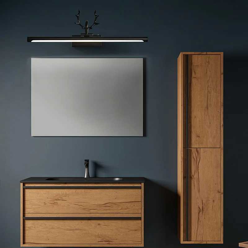 Europe Modern Iron Stainless Vanity Mirror Led Light Brushed Gold Hotel Bathroom Vanity Light Fixture LED Bathroom Wall Lamp C251124