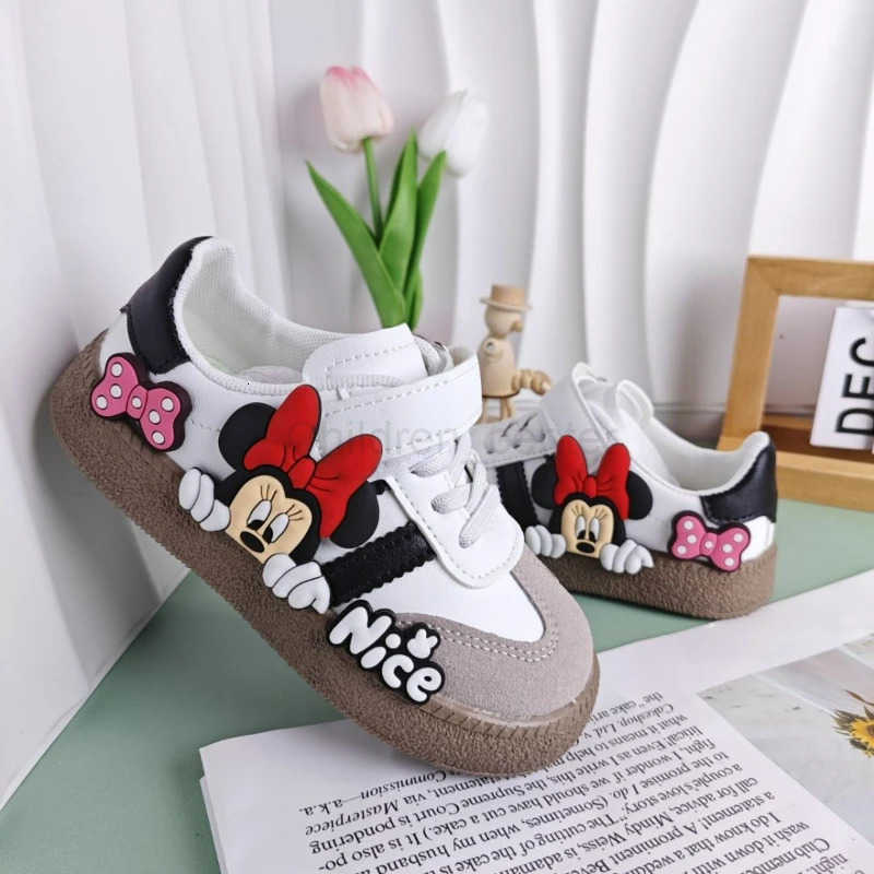 Disney Mickey Mouse & Minnie Mouse Themed Children's Sports Shoes - Durable Slip Resistant Rubber Soles for Little Ones H251119