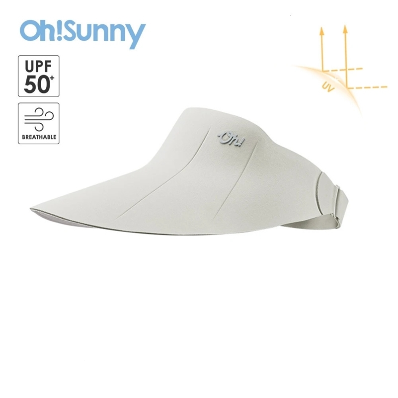 OhSunny UV Protection Cap Sun Visor Fashion Soft Breathable Sunhats Women Men Outdoor Empty Top Baseball Caps 240712