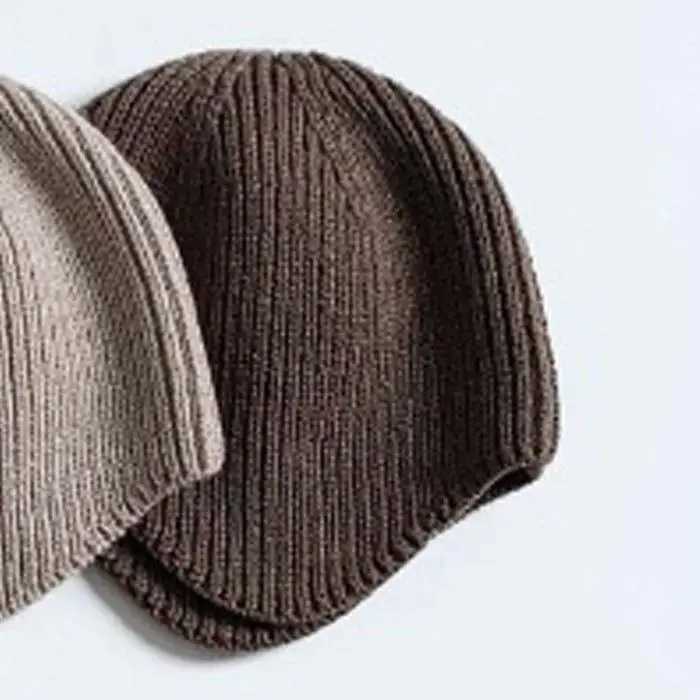 2025 Autumn Winter New Solid Color Baby Knitted Hats Kids Girls Boys Beanies Caps Warm Soft Casual Hats For Children 16 Year Z251029