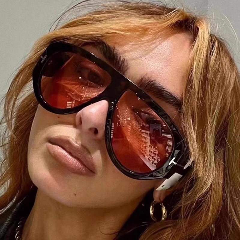 T-shaped large frame sunglasses pilot 2025 new toad fashion cross-border sunglasses personality women's sunglasses