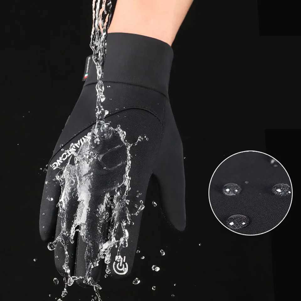 GTUBIKE Winter Thermal Cycling Gloves Full Finger Windproof Touch Screen Bicycle Gloves Ski Hiking Motorcycle Bike Gloves J250922