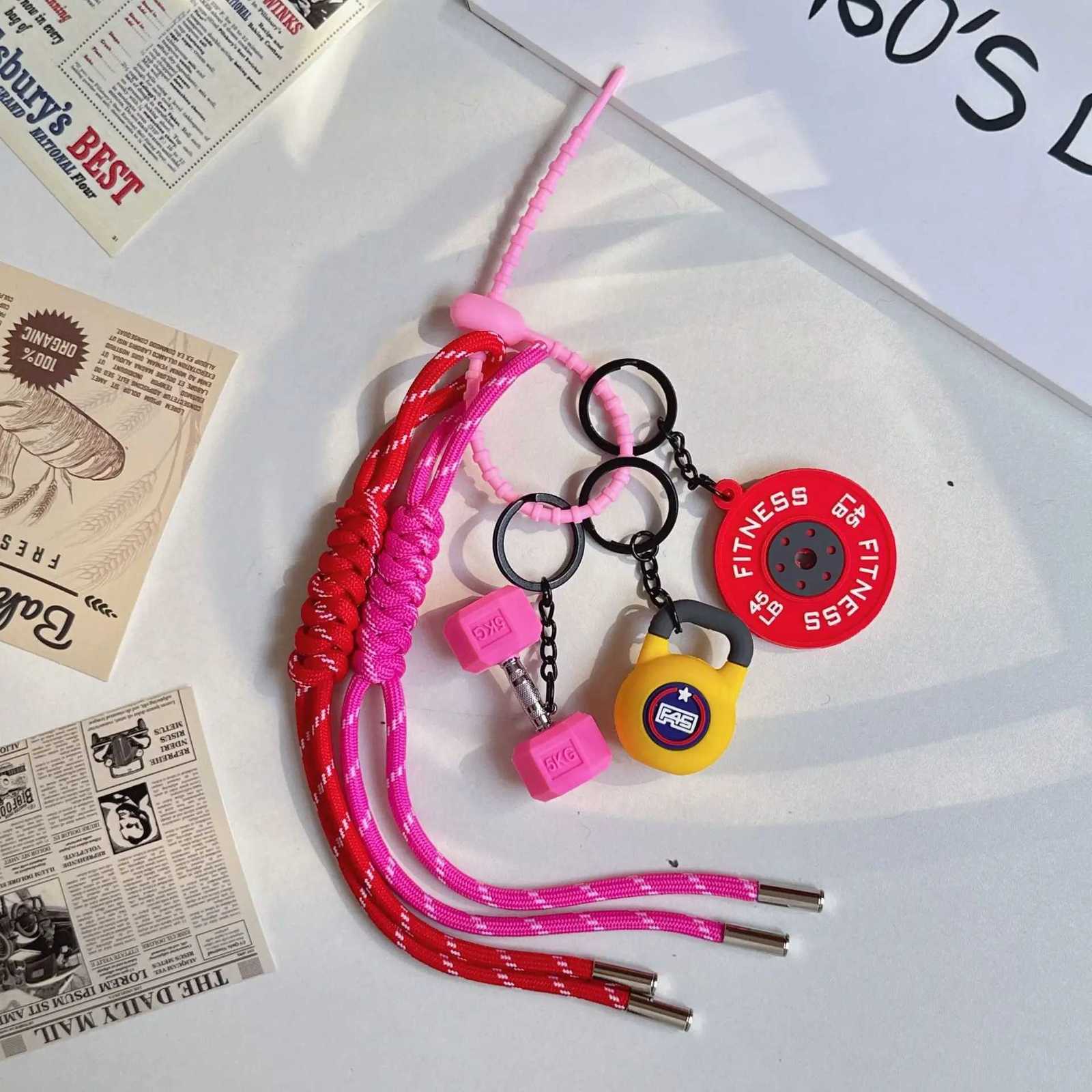 Fitness Gym Sports Bag Charm Ball Keychain Rope Charm for Handbag Backpack Purse Wallet Women Girl Fashion Athlete D250923