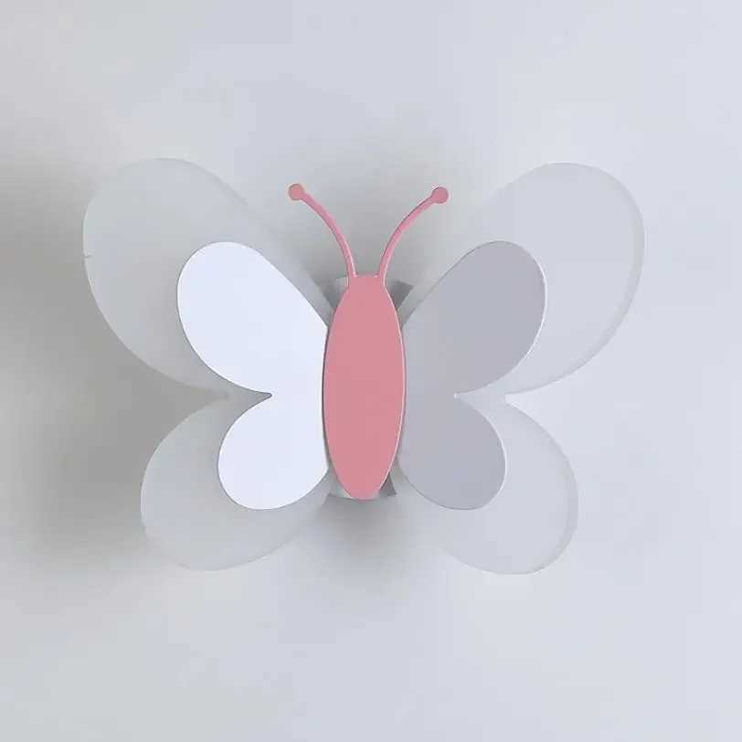 Butterfly girl room lamp creative cartoon children energysaving boy lamp bedside lamp bedroom wall lamps ceiling aisle lamp C251124
