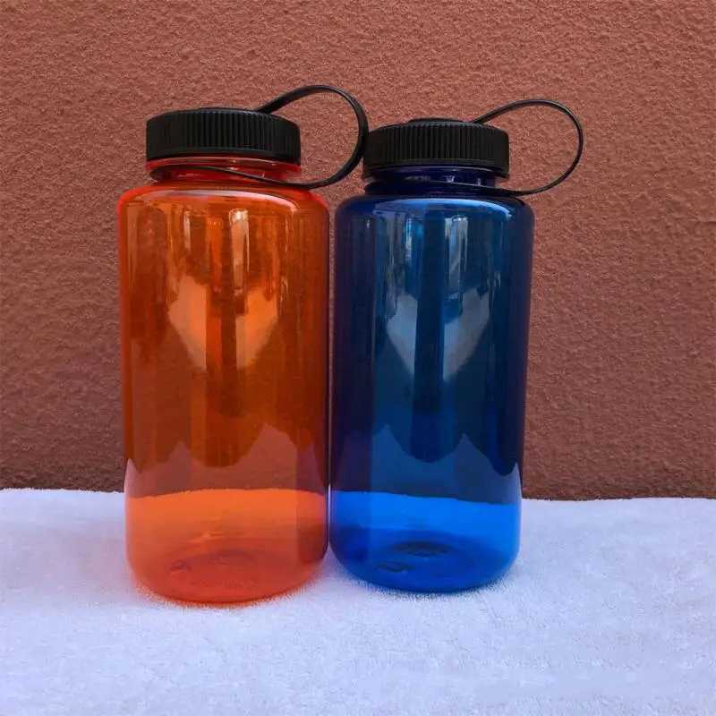 1000ml Portable Sports Wide Mouth Large Capacity Water Bottle Drink Cup Portable Mug Wear Dropresistant Sports Bottles J250923