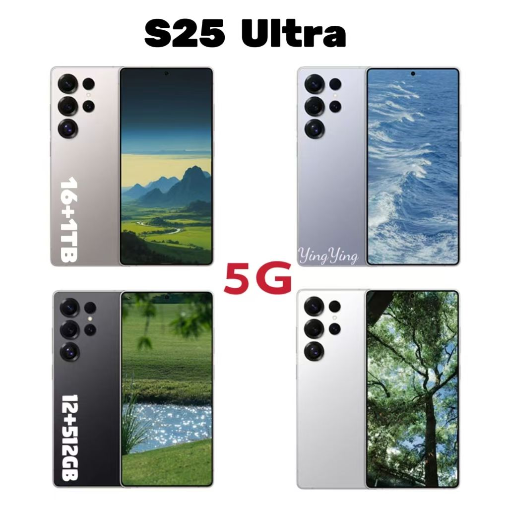S26 Ultra S25 smartphone 6.8 inch 256gb 512GB 1TB perforated full touch screen face ID unlock 13MP camera HD display face recognition GPS HD