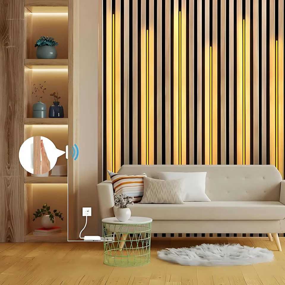 DC12V COB Strip Light Set 6PCS 5PCS With Dimmable Touch Sensor Switch Integrated Lighting DIY Cuttable For Under Cabinet Closet C251124