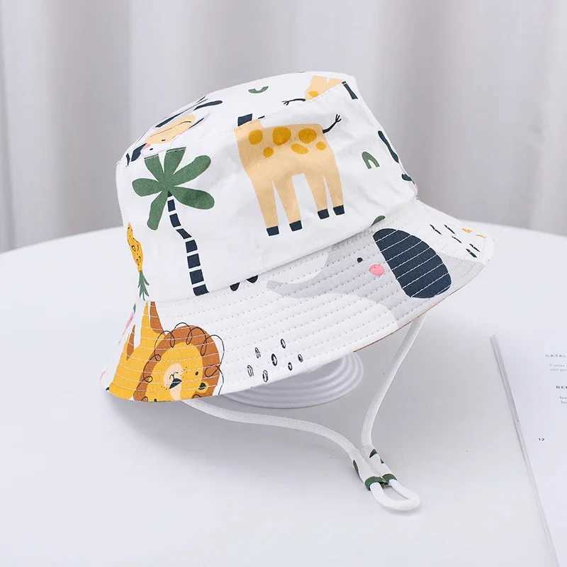 Summer Panama Baby Girls Hat Autumn Cartoon Boys Fisherman Hat Baby Sun Hat Outdoor UV Bucket Hat for Kids Toddler Bonnets Z251029