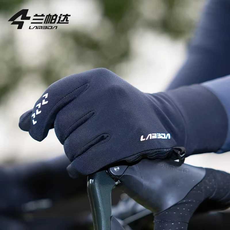 LAMEDA Winter Cycling Gloves for Men Thermal Bike Gloves Touchscreen AntiSlip Full Finger Mountain Road Bicycle Riding Gloves J250922