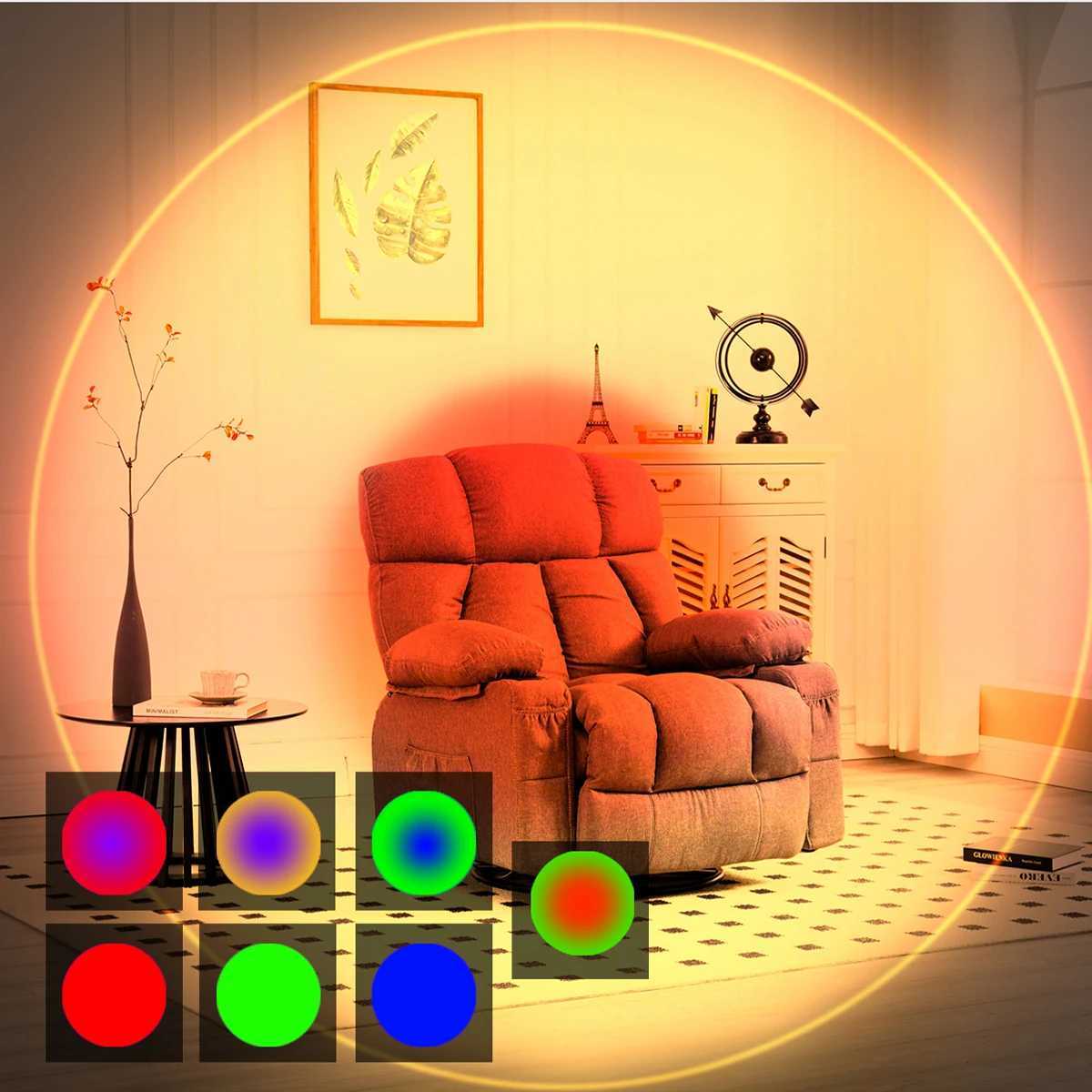 Motion Sensor Wall Lamp Gradient Ambient Night Light Dimmable With Detectors Body Sensing Led Decorative Outdoor Rgb Lamps Human C251124