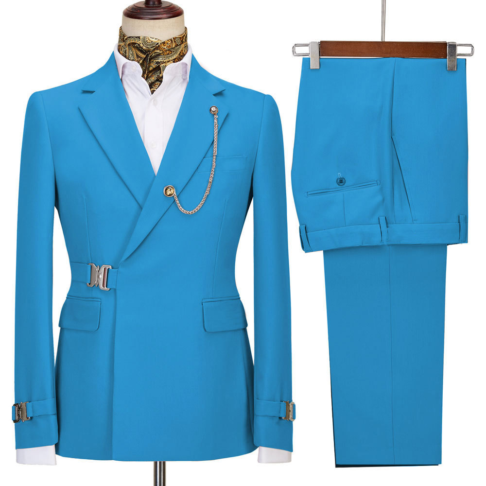 H883Business casual suits for men, two-piece suits for groom and groomsmen at weddings