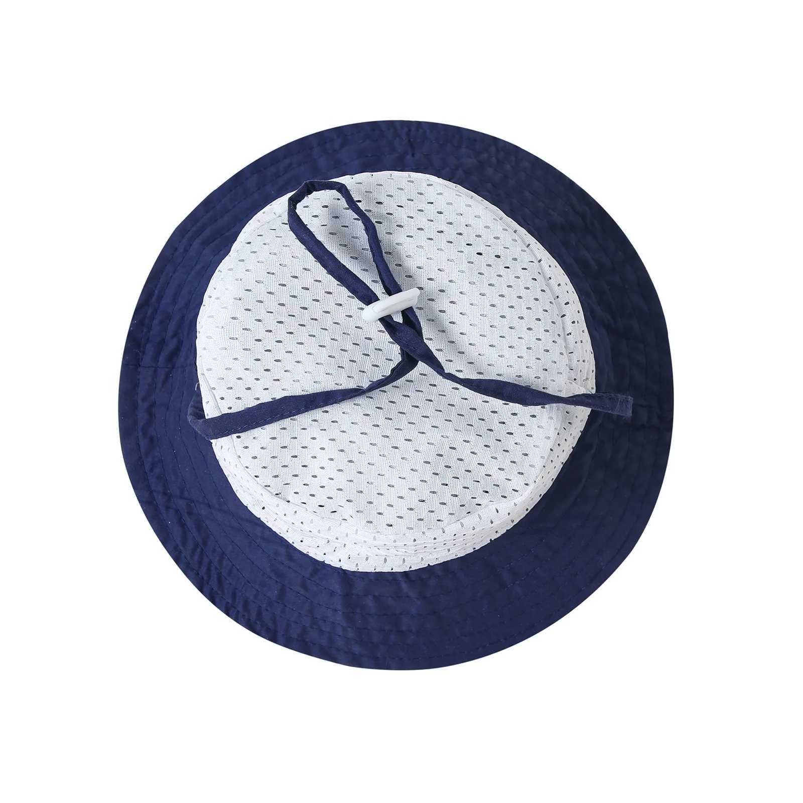 15Y Boy Children Solid Color Fishermans Cap Girl Baby Solid Casual Sunscreen Hat Infant Cotton Caps Kid Windproof Basin Hats Z251029