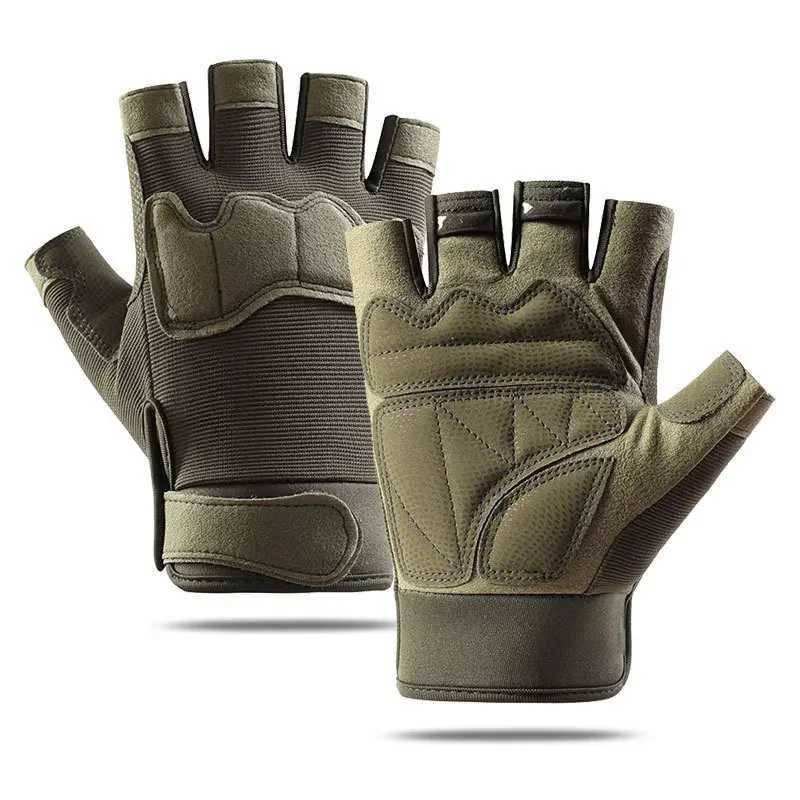 Tactical Gloves Half Finger for Men And Women Outdoor Mountaineering Cycling Wearresistant Breathable Riding Gloves J250922