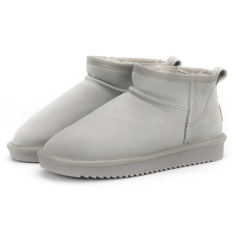 hot free shipping designer shoes Winter New Short Boots with Thick Velvet for Students Cotton Shoes Anti slip keep Warm Snow Boots for Women black gre