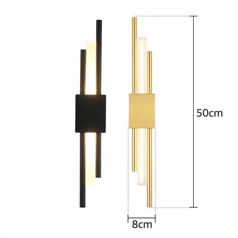 Modern LED Wall Lamp Indoor Lighting Bathroom Wall Sconces Light Fixture Living Room Corridor Bedroom Decoration Wall Lights C251124