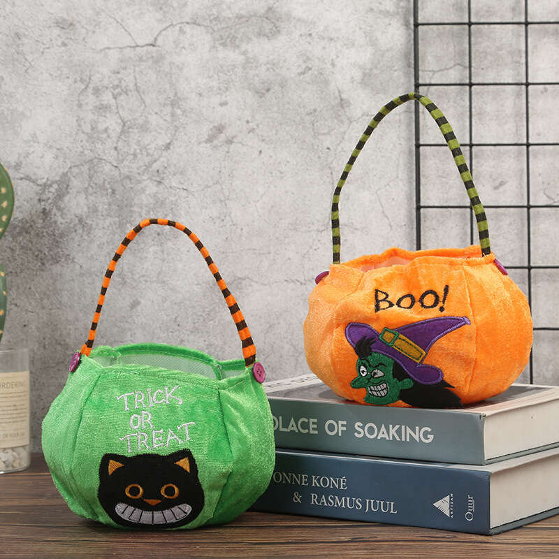 Candy Decoration Kindergarten Children's Gift Halloween Pumpkin Bag Scene Layout Props