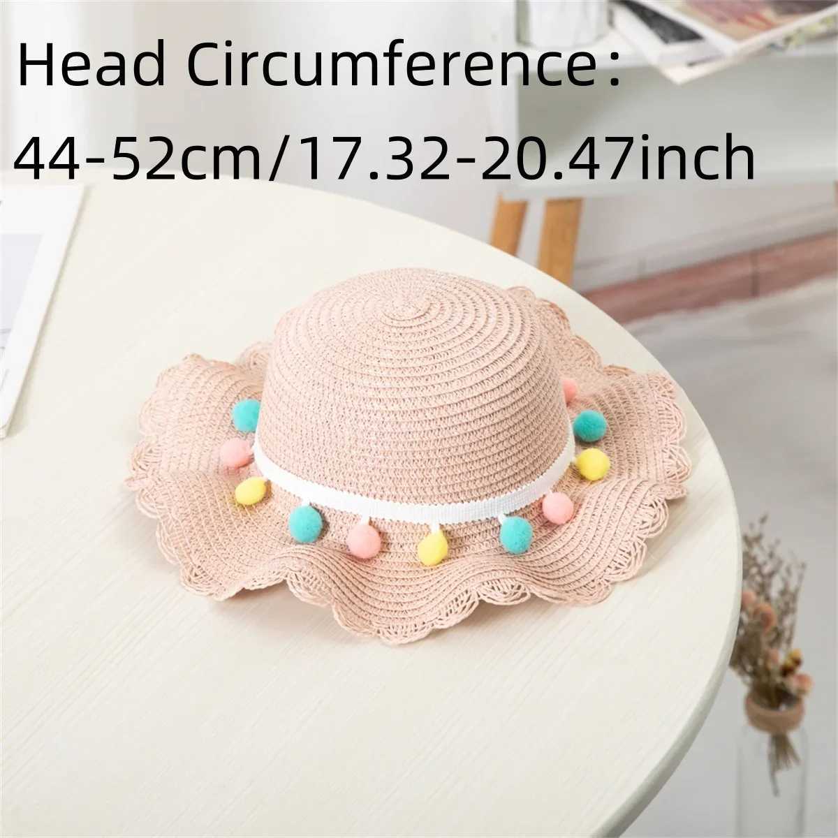 Kids Girls Summer Fashion Children Sunscreen Sun Hat Straw Hat Bag For Girls Cool Hat Girl Cute Breathable BabyAccessories Z251029
