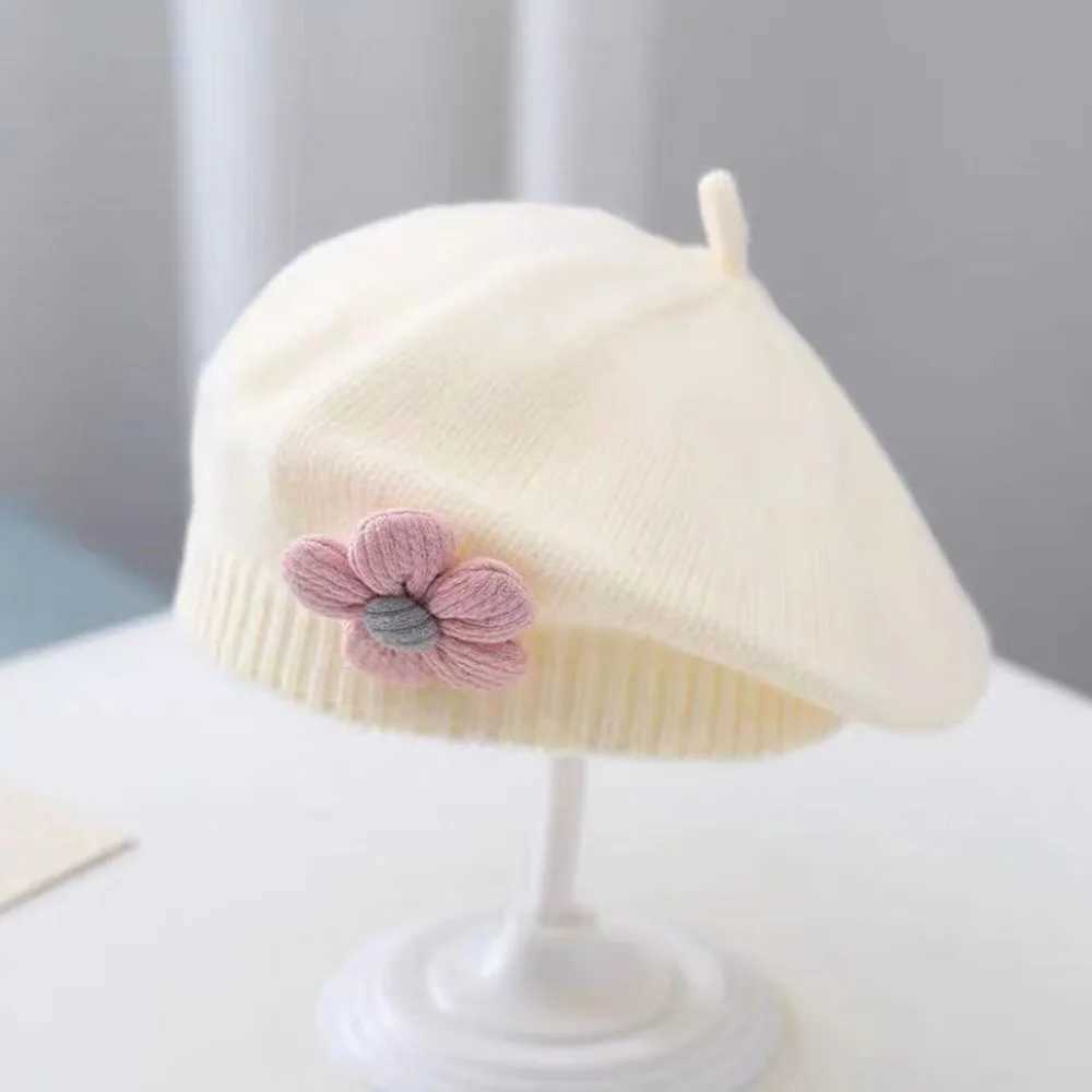 03 Years Old Baby Beret Hat Autumn And Winter Korean Version Boy And Girl Baby Knitted Wool Beret Fashionable Painter Hat Z251029