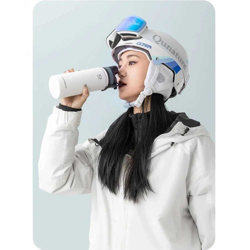 ROCKBROS Insulated Cup Thermal Water Bottle Sports Non Slip 304 Stainless Steel Cold And Hot Thermo Cup Cycling Hiking Kettle J250923