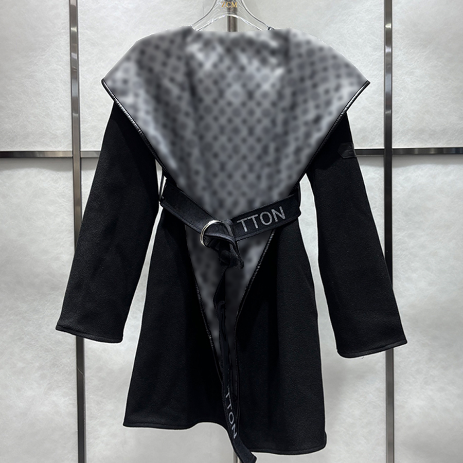 Womens Jacket Wool Blend Coats Designer Long Fur Trench Puffy Winter Autumn Fashion Down Jacket Classic Woman Hooded Tops Slim Windbreaker Warm Wind Coats Outerwear