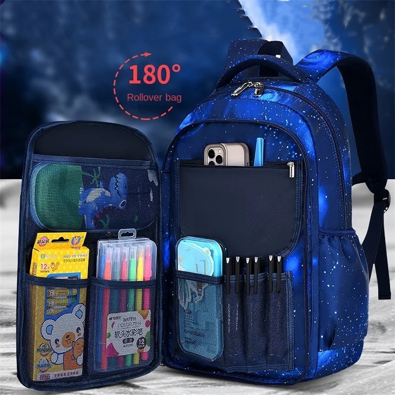 Children School Bags Boys Backpack Kids Primary Orthopedic School Backpack Waterproof Schoolbag Book Bag Mochila Infantil 240712